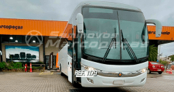 MARCOPOLO PARADISO 1200  VOLVO B340R ANO 2013/2013 40 LUGARES/SEMI LEITO/DESCANSA PERNAS/MONITORES/AR CONDICIONADO/BANHEIRO/GELADEIRA/CLIPE DE CORTINAS/RODAS ALUMINIO/LEVANTE DE SUSPENSÃO/VIDROS COLADOS/AUTOMATICO/100% TURISMO – REF 1179