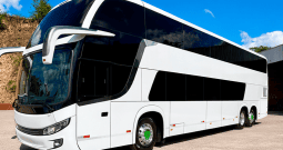 COMIL INVICTUS DD VOLVO B420R ANO 2021/2022 43 LUGARES LEITO/2 GELADEIRA/MONITOR/DVD/SANITARIO/USB – REF 1210