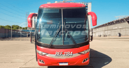 MARCOPOLO PARADISO 1200 4X2 14M SCANIA K360 ANO 2022/2023 46 LUGARES/SEMI LEITI/AR CONDICIONADO/DESCANSA PERNAS/PISO ESTILO AMADEIRADO/14 METROS/SANITARIO/GELADEIRA/USB/OPITICRUISE/RETARDER/BAIXA QUILOMETRAGEM – REF 1184