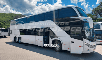  COMIL INVICTUS DD SCANIA K400 6X2 ANO 2020/2020 60 POLTRONAS 48 SEMI LEITO P.S / 12 P. INFERIOR MAIS 2 AUXILIARES E 1 MOTORISTA/SANITARIO/GELADEIRA/AR CONDICIONADO/PISO AMADEIRADO/PORTA COPOS – REF 1192  cheio