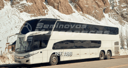 MARCOPOLO PARADISO 1800 DD VOLVO B420R ANO 2019/2020 44 LUGARES SEMI LEITO PS / 09 LEITO PISO INFERIOR/ AR QUENTE E FRIO/ USB/ MONITOR / DVD / UNICO DONO / CARRO DE TURISMO – REF 1186