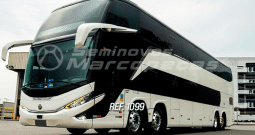 MARCOPOLO PARADISO 1800 DD VOLVO B450 R 8 X 2 ANO 2022/2023 40 POLTRONAS LEITO/ AR CONDICIONADO QUENTE E FRIO/CALEFAÇÃO/SUPORTE DE CELULAR COM USB/CAMERA DE RÉ/ SENSOR DE ESTACIONAMENTO/PAREDE DE SEPARAÇÃO/ SALA DE ESTAR SOBRE RODADO DIANTEIRO COM MESA DE JOGOS/DVD/ SISTEMA DE SEGURANÇA AVANÇADO VOLVO/GELADEIRAS/CAFETEIRAS/ CORTINAS/TOMADAS 110V/ POLTRONAS COM MASSAGEADORES/ 31 LUGARES PISO SUPERIOR / 09 POLTRIONAS PISO INFERIOR/ VIDRO COLADO/ – REF 1099