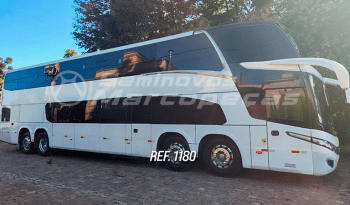  MARCOPOLO PARADISO 1800 DD VOLVO B450R ANO 2018/2019 26 LUGARES/LEITO CAMA/SANITÁRIO/AR CONDICIONADO/MONITORES/GELADEIRA/CORTINAS/MESA DE JOGOS/ACESSIBILIDADE/PISO AMADEIRADO – REF 1180  cheio
