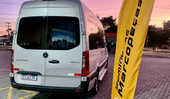  VAN MERCEDES-BENZ SPRINTER 416 LONGA MBB 416 MARTICAR ANO 2019/2020 16 LUGARES / POLTRONAS MARTICAR / MONITOR / BANCO COURO / ASSOALHO AMADEIRADO – REF 1007  cheio