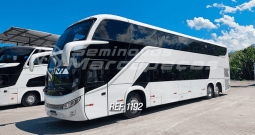 COMIL INVICTUS DD SCANIA K400 6X2 ANO 2020/2020 60 POLTRONAS 48 SEMI LEITO P.S / 12 P. INFERIOR MAIS 2 AUXILIARES E 1 MOTORISTA/SANITARIO/GELADEIRA/AR CONDICIONADO/PISO AMADEIRADO/PORTA COPOS – REF 1192