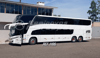  MARCOPOLO PARADISO 1800 DD VOLVO B420R ANO 2019/2020 44 LUGARES SEMI LEITO PS / 09 LEITO PISO INFERIOR/ AR QUENTE E FRIO/ USB/ MONITOR / DVD / UNICO DONO / CARRO DE TURISMO – REF 1186  cheio