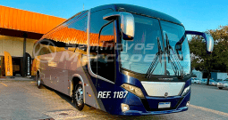 BUSSCAR VISTA BUSS 340 MBB O500R ANO 2018/2019 46 LUGARES/RODAS DE ALUMINIO/AR CONDICIONADO/SANITARIO/USB/MONITOR/DVD/GELADEIRA/SEM ELEVADOR/ RODAS EM ALUMÍNIO/SUSPENSÃO REGULAGEM DE ALTURA – REF 1187