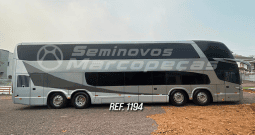 MARCOPOLO PARADISO 1800, SCANIA K440, ANO 2012/2012/ 54 LUGARES POLTRONAS SEMI LEITO /  MONITORES / DVD / MESA DE JOGOS/ SOFA PI/ SANITARIO / RESERVATORIO PARA AGUA FINAL DO CORREDOR PS – REF 1194