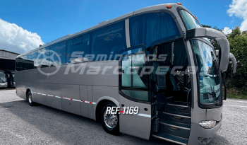  MARCOPOLO PARADISO 1200 SCANIA K310 ANO 2009/2009 46 LUGARES/BANCO GUIA/CALEFAÇÃO/AR CONDICIONADO/RODAS ALUMINIO/MONITOR/DVD/SANITARIO/GELADEIRA/UNICO DONO – REF 1169  cheio