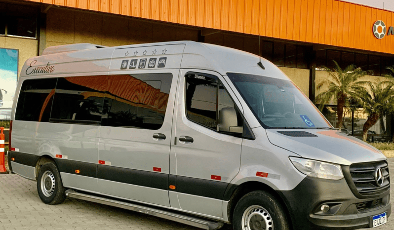  VAN MERCEDES-BENZ SPRINTER 416 LONGA MBB 416 MARTICAR ANO 2019/2020 16 LUGARES / POLTRONAS MARTICAR / MONITOR / BANCO COURO / ASSOALHO AMADEIRADO – REF 1007  cheio