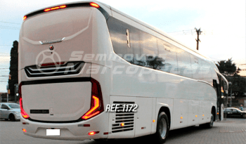  MARCOPOLO PARADISO 1050 G8 MERCEDES BENZ  O500 R 4X2 ANO 2023/2024 46 LUGARES/AR CONDICIONADO/PISO AMADEIRADO/GELADEIRA/BANHEIRO/USB POLTRONA/POLTRONA ELEVATÓRIA/CAMARA DE RÉ/LEVANTE DE SUSPENSÃO/FAROIS DE LED/ILUMINAÇÃO TOTALMENTE EM LED/BANCO GUIA – REF 1172  cheio