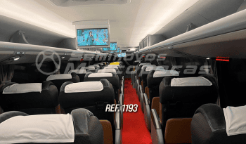  MARCOPOLO PARADISO 1800, VOLVO B420R, ANO 2019/ 43 LUGARES LEITO/  BANCOS EM COURO/ USB/ AQUECEDOR DE LIQUIDOS/ MONITORES/ MESA DE JOGOS/ CALEFAÇÃO/ DVD – REF 1193  cheio