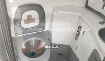  MARCOPOLO PARADISO 1050 SCANIA K-310 ANO 2018/2018 46 LUGARES/ AR CONDICIONADO/ VIDROS COLADOS/ GELADEIRA/ SANITARIO/ BAIXA KM – REF 1026  cheio