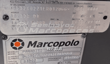  MARCOPOLO PARADISO 1050 NEW G7 VW  VW 18330 CUMMINS ANO 2019/2020 46 LUGARES/ BANCO GUIA/SANITARIO/GELADEIRA/CALEFAÇÃO/PREP MONITOR E DVD/ CARROCERIA ANO 2022 – REF 1036  cheio