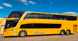 MARCOPOLO PARADISO 1800 DD SCANIA K400 ANO 2017/2017 46 LUGARES SEMI LEITO PS/12 LEITO PI /BEBEDOURO/GELADEIRA/MONITOR/DVD – REF 1143