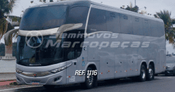 MARCOPOLO PARADISO 1600 MBB O500RSD – 6X2 ANO 2019/2020 48 LUGARES SEMI LEITO MASTER/ DESCANSA PERNAS / SANITÁRIO/ USB NAS POLTRONAS/ MONITOR/ DVD/ GELADEIRA/ RODAS DE ALUMINIO/ BAIXA KM – REF 1116