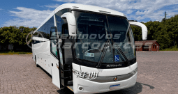 MARCOPOLO PARADISO 1050 SCANIA K310 ANO 2009/2009 46 LUGARES/SANITÁRIO/GELADEIRA/CALEFAÇÃO/VIDROS COLADOS/UNICO DONO/MONITOR/DVD – REF 1111
