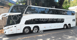 MARCOPOLO PARADISO 1800 SCANIA K440 – 8X2 ANO 2018/2019 46 LUGARES LEITO/ SALA VIP/ SANITÁRIO/ MONITORES/02 GELADEIRAS/ USB NAS POLTRONAS/ AUDIO E VÍDEO/RODAS DE ALUMINIO/ MOTOR FEITO – REF 1120