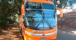 ÔNIBUS RODOVIÁRIO MARCOPOLO PARADISO 1200 VOLVO B340 R ANO 2015/2016 50 LUGARES SEMI LEITO/ MONITORES /DVD /SANITARIO /GELADEIRA /VIDRO COLADO/ 14 METROS – REF 1000