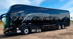 ÔNIBUS RODOVIÁRIO MARCOPOLO PARADISO 1800 DD G8 SCANIA K400 6 X 2 ANO 2021/2022 20 LEITO CAMA PS / 06 LEITO CAMA PI / MONITOR POLTRONAS INDIVIDUAL/ POLTRONA COM MASSAGEADOR NEXT / CAMA MOTORISTA – REF 979