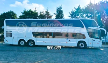 ÔNIBUS RODOVIÁRIO MARCOPOLO PARADISO 1800 6X2 MBB O500RSDD ANO 2014/2014 56 LUGARES + MOTORISTA e BC GUIA/ LEITO E SEMI LEITO / DESC PERNAS / 2 GELADEIRAS / CAMBIO MANUAL / BANCO GUIA / RODAS EM ALUMINIO – REF 989  cheio