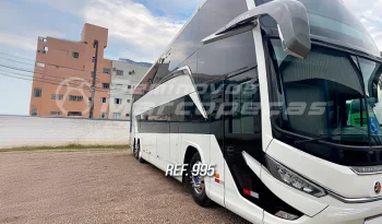  ÔNIBUS RODOVIÁRIO MARCOPOLO PARADISO 1800 DD G8 SCANIA K400 6 X 2 ANO 2021/2022 48 LUGARES LEITO MASTER /AR CONDICIONADO/SISTEMA DE AUDIO E VIDEO COMPLETO/GELADEIRAS/RODAS CROMADAS/UNICO DONO – REF 995  cheio